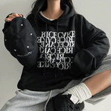 Peck fleece oversized hoodie