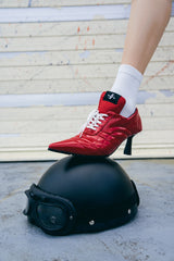 Boxing エナメルレースアップスティレットヒール(Red)