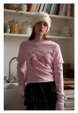 Pearl Ribbon Furry Knit Beanie