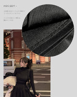 【MADE】コーデュロイプリーツミニスカート