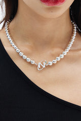 N LOGO BALL NECKLACE