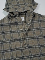 (UNISEX) Brany フランネルフードシャツ