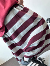 Frisening Stripe Bermuda Shorts 4color