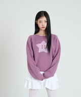 STAR BUTTON KNIT - PINK
