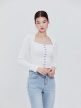 Hook square top (white)