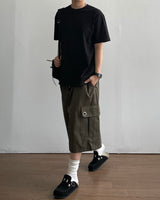 Punch Eyelet Bermuda Pants