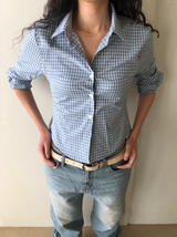 Gingham fitted shirt