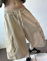 Nidi Multi Pocket Cotton Cargo Bermuda Shorts 3color