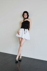 ELFIN SCARF TOP / BLACK