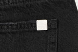 DESTROYED SLIM WIDE FIT DENIM PANTS_BLACK code 6836