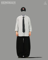 ST Basic Oxford Overfit Stripe Shirts