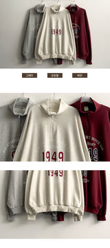 Onring Boxy Half Zip-Up sweatshirt