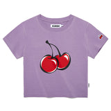 シグネチャービックチェリークロップTシャツ【パープル】
