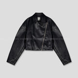 90's ユースクロップレザーライダージャケット