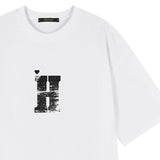 ホーリーハートHオーバーフィット半袖Tシャツ_WHITE