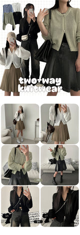Forecrop to Way Knit Zip-Up