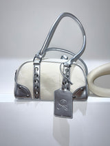 Sophia Vintage Eyelet Lace-up Shoulder Bag 