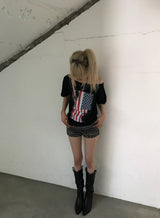 アメリカンフラぐオフショルダーT