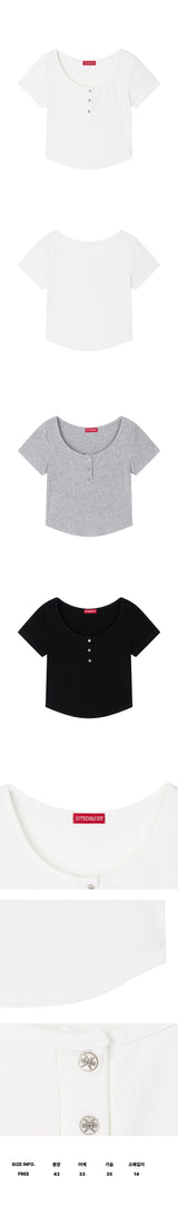 ヘンリーネックボタンTシャツ (26STP-SSTS03)