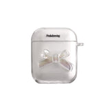 バブルリボンairpodクリアハードケース (airpods case)
