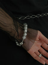 Metallic glass bracelet