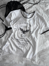 Eagle Graphic Cropped Muscle Tee