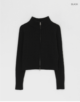 [MADE] Basie Cable Knit Zip-up