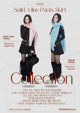 Solid A-line Pants Skirt