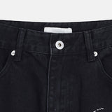 Aubert Lettering Wide Denim Pants