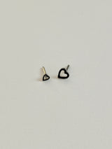 [3 color] ハートピアス / 2 sizes / ミニデイリーシンプルポイント