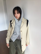ウタスタデッドフーデッドジップアップ (3color)