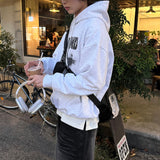 LMN スレイハイパーサスィスオーバーサイズフィットフーディー (4 colors)