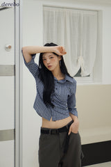 Mild Cotton Checkered Collar Shirt