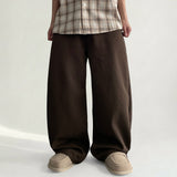 Tand Waist Banding Cotton Wide Pants