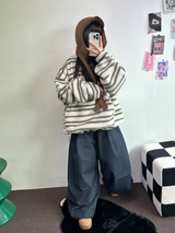 TWO PINTUCK RIVET BELT BALLOON LONG PANTS 🤎🖤💙3COLOR