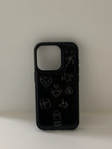 ハッピーパピーケース (black)