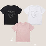 ラブリーキャット 🩷 絵文字半袖Tシャツ (3 colors)