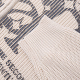 LAS Lettering Printed Hooded Zip-Up Knitwear (4 colors)