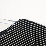 Noel Asym Stripe Ribbon Top