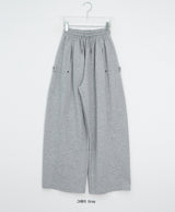 [unisex] Chiha Side Snap Wide Banding Sweatpants