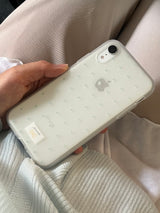 dot phonecase 半透明ドット柄ケース グリーン