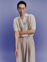 DVRK PRIVÉ DOUBLE PLEATED WIDE-LEG PANTS - CREAM