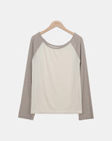 ナード コントラスト ラグラン ロングスリーブTシャツ