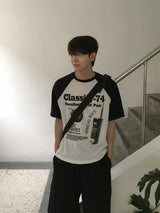 74ラグランにットショートスリーブTシャツ