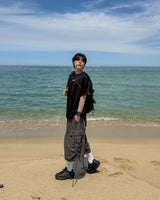 Shuren Shirring Cargo Bermuda Pants