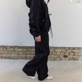 FRILL LAYERED PANTS / BLACK