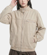 Pigment Washed Stand-Neck Blouson