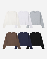 Soph Crop Waffle Long Sleeve