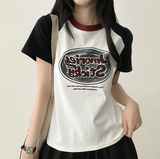 Rocklet color raglan short-sleeve t-shirt
