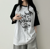 リミンボクシーフィットカラーラグラン半袖Tシャツ